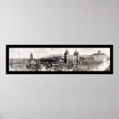 Mormon Temple Grounds Foto 1912 Poster (Voorkant)