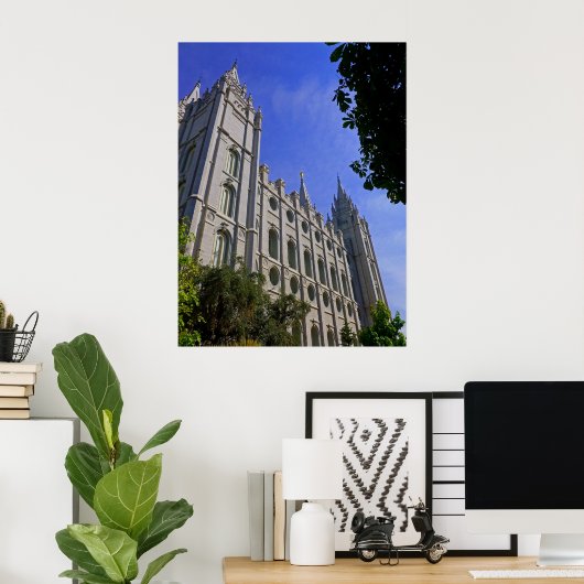 Mormon Temple Poster (Thuiskantoor)