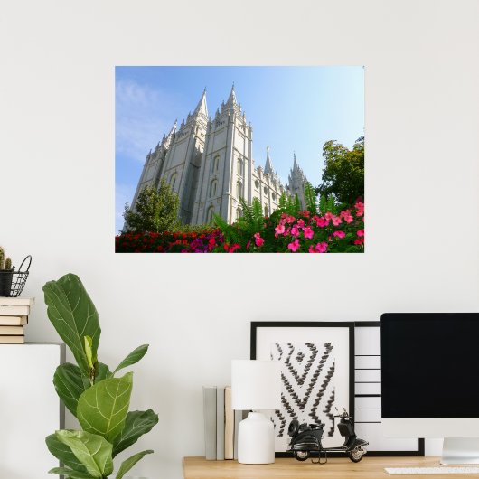 Mormon Temple Poster (Thuiskantoor)