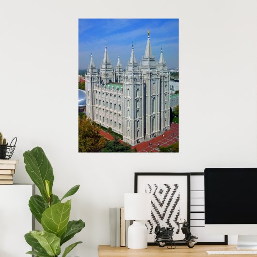 Mormon Temple Poster (Thuiskantoor)