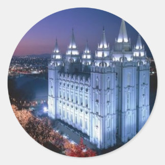 Mormon Temple Ronde Sticker
