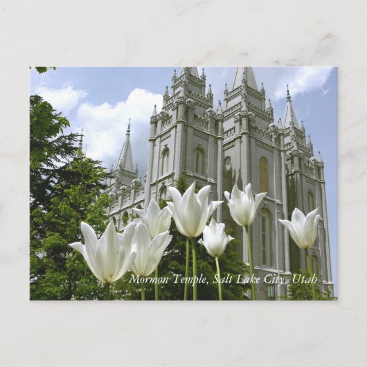Mormon Temple, Salt Lake City, Utah Briefkaart (Voorkant)