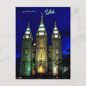 Mormon Temple Salt Lake City, Utah Briefkaart (Voorkant)