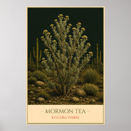 Mormon Thee - Vintage Botanische Illustratie Poster