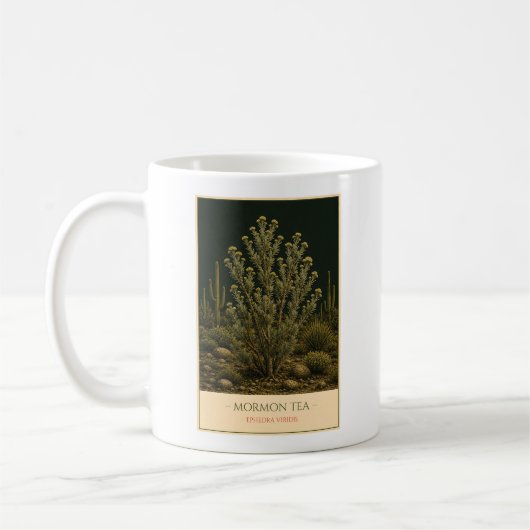 Mormon Thee - Vintage Botanische Mok (Links)