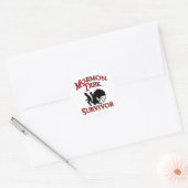 mormon tocht overlevende ronde sticker (Envelop)