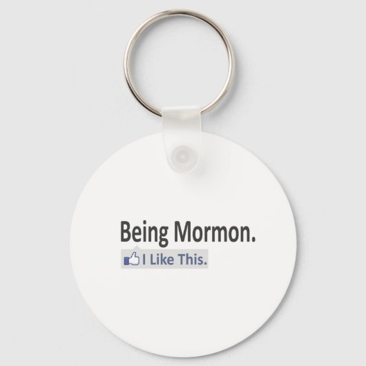 Mormon zijn...ik vind dit leuk sleutelhanger (Voorkant)