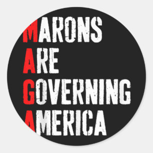 - Mormonen regeren Amerika tegen Trump Ronde Sticker