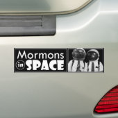 Mormons in de ruimte bumpersticker (Op auto)