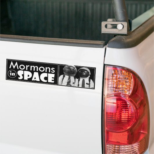 Mormons in de ruimte bumpersticker (Op Truck)