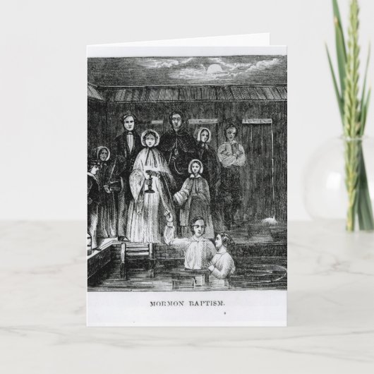 Mormoons Doopsel Kaart (Voorkant)
