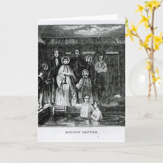 Mormoons Doopsel Kaart (Gele Bloem)