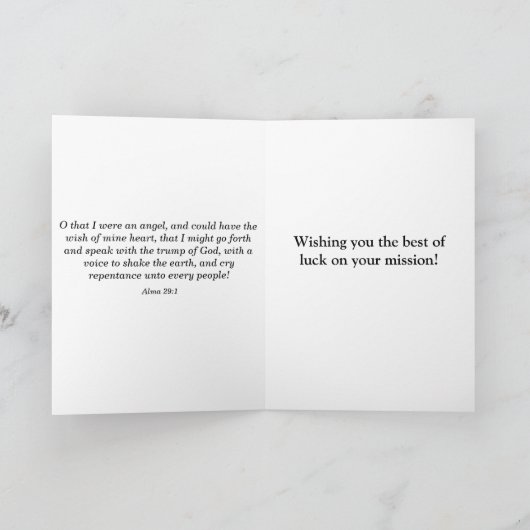 Mormoonse Missionaris: Geroepen om Wenskaart te Kaart (Binnen)