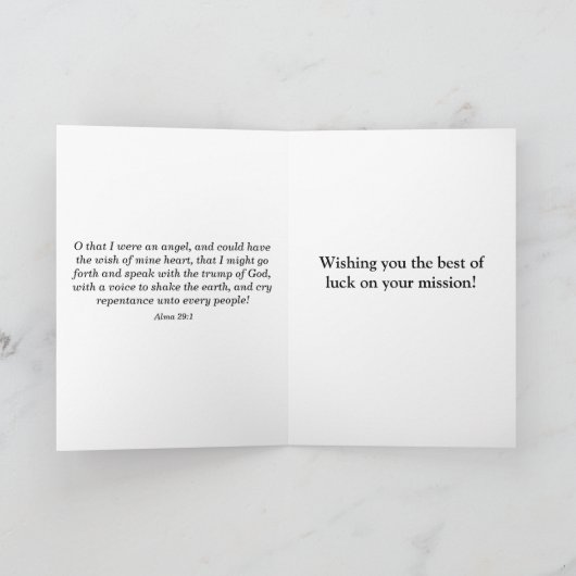 Mormoonse Missionaris: Geroepen om Wenskaart te Kaart (Binnen)