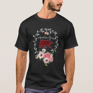 Mormor Beer-kerstfamilie: Kerstmis Pajama Red Pset T-shirt