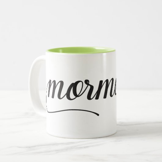 Mormor Tweekleurige Koffiemok (Voorkant links)