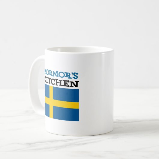 Mormor's Keuken Zweedse Grootmoeder Koffiemok (Voorkant links)