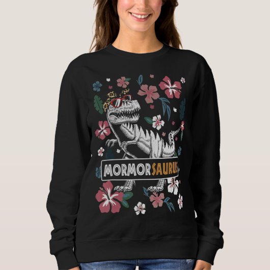 Mormorsaurus Rex Grandma Dinosaur Rex Mormor Sauru Trui (Voorkant)
