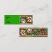 MORNEN GLORY EN RED BERRIES MINI VISITEKAARTJE (Voorkant / Achterkant)