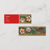 MORNEN GLORY EN RED BERRIES MINI VISITEKAARTJE (Voorkant / Achterkant)