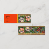 MORNEN GLORY EN RED BERRIES MINI VISITEKAARTJE (Voorkant / Achterkant)