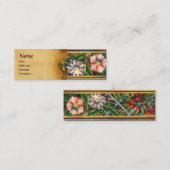 MORNEN GLORY EN RED BERRIES MINI VISITEKAARTJE (Voorkant / Achterkant)