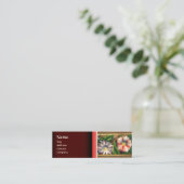 MORNEN GLORY EN RED BERRIES MINI VISITEKAARTJE (Staand voorkant)