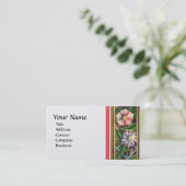 MORNEN GLORY WHITE PEARL PAPER VISITEKAARTJE (Staand voorkant)