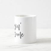 Mornin' Handsome Black Handwrited Script Koffiemok (Center)