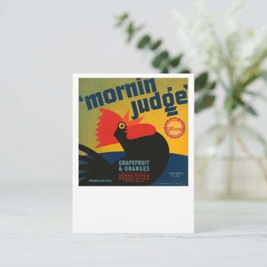 Mornin rechter Grapefruit en Sinaasappels Briefkaart (Staand voorkant)