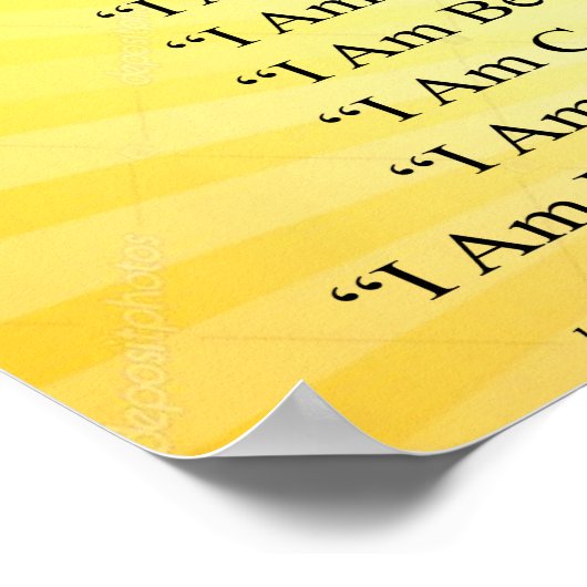 Morning Affirmations Poster (Hoek)