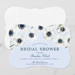 Morning Anemone   Floral Wedding Kaart