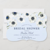 Morning-anemoon | bloemenbruiloft kaart (Voorkant)