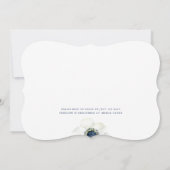 Morning-anemoon | bloemenbruiloft kaart (Achterkant)