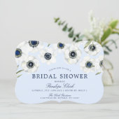 Morning-anemoon | bloemenbruiloft kaart (Staand voorkant)