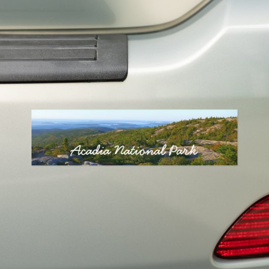 Morning atop Cadillac Mountain in Acadia Bumpersticker (Op auto)