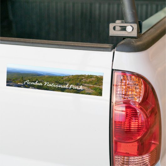 Morning atop Cadillac Mountain in Acadia Bumpersticker (Op Truck)