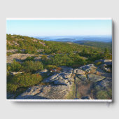 Morning atop Cadillac Mountain in Acadia Gastenboek (Achterkant)
