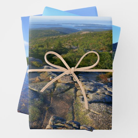 Morning atop Cadillac Mountain in Acadia Inpakpapier Vel (In situ)