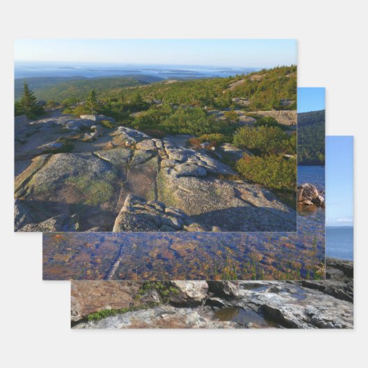 Morning atop Cadillac Mountain in Acadia Inpakpapier Vel (Set)
