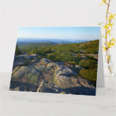 Morning atop Cadillac Mountain in Acadia Kaart (Gele Bloem)