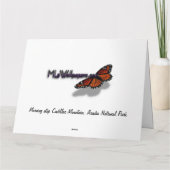 Morning atop Cadillac Mountain in Acadia Kaart (Achterkant)