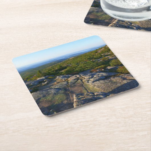 Morning atop Cadillac Mountain in Acadia Kartonnen Onderzetters (Schuin)