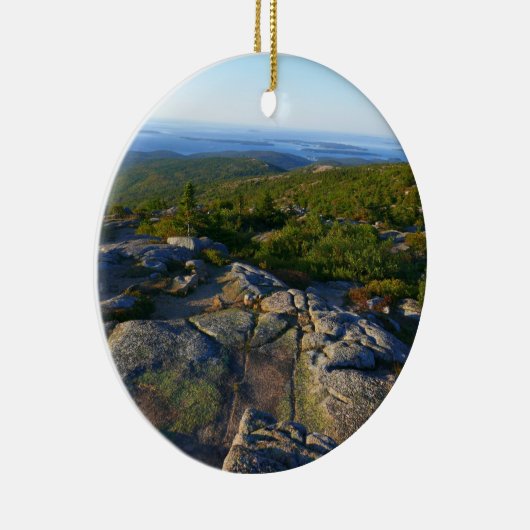 Morning atop Cadillac Mountain in Acadia Keramisch Ornament (Rechts)