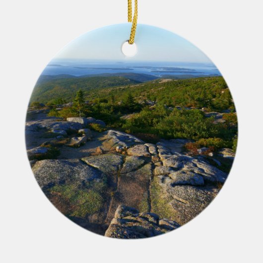 Morning atop Cadillac Mountain in Acadia Keramisch Ornament (Voorkant)