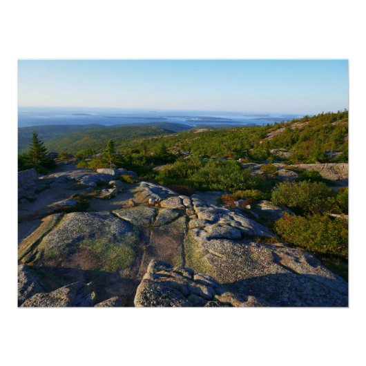 Morning atop Cadillac Mountain in Acadia Perfect Poster (Voorkant)