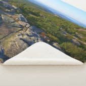 Morning atop Cadillac Mountain in Acadia Sherpa Deken (3/4)