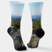 Morning atop Cadillac Mountain in Acadia Sokken (Gebogen)