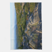 Morning atop Cadillac Mountain in Acadia Theedoek (Verticaal)