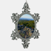 Morning atop Cadillac Mountain in Acadia Tin Sneeuwvlok Ornament (Links)
